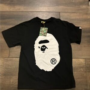 Bape Black T-Shirt with Ape Head Logo